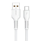 Дата кабель USB 2.0 AM to USB-C 1.0m 2.4A silicone white Denmen (DM-D42T-WH) U1092956