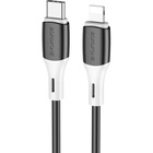 Дата кабель USB-C to Lightning 1.0m 3A 20W silicone BX79 black BOROFONE (6974443384727) U1067156