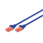 Патч-корд 0.5м, CAT 6 UTP, AWG 26/7, Cu, LSZH, blue Digitus (DK-1617-005/B) U0595651