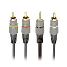 Кабель мультимедийный 3.5 Jack (4pin) to 3RCA 1.5m Cablexpert (CCAP-4P3R-1.5M) U0439441