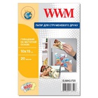 Бумага WWM 10x15 magnetic, glossy, 20л (G.MAG.F20) U0384359