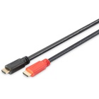 Кабель мультимедійний HDMI M to HDMI M 10.0m Full HD 60Hz AOC w/Amplifier black Digitus (AK-330105-100-S) U1174889