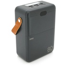Батарея універсальна Remax 80000mAh, PD, QC/27W+22.5W, 3*USB, Type-C, Black (RPP-118) U1110685
