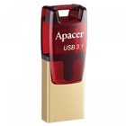 USB флеш накопитель Apacer 32GB AH180 Red Type-C Dual USB 3.1 (AP32GAH180R-1) U0247031