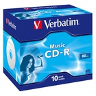Диск CD-R Verbatim 700Mb 16x Jewel Case 10 Pack Music (43365) U0154647