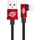 Дата кабель USB 2.0 AM to Lightning 2.0m 1.5A 90° corner red Baseus (CALMVP-A09) U1106564