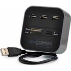 Концентратор Voltronic USB 2.0 to 3xUSB 2.0 + SD/MMC/TF/M2 black (CUB3-B) U1099472