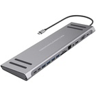 Порт-репликатор XoKo 14-in-1 Dock USB-C (HDMI/VGA/USB3.0/.../USB-C PD/RJ45/..) (XK-AC1400-SL) U0853492