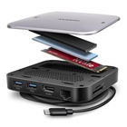 Порт-реплікатор AXAGON USB 3.2 Gen 2 (3.1 Gen 2) Type-C 9in1 hub, 10 Gbps. grey (HMC-UFO) U1179208