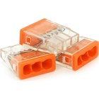З'єднувач кабелю 3-pin самозажимна аналог WAGO К773-203, 50штпак Voltronic (К773-203) U1055269