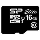 Карта памяти Silicon Power 16GB microSD class 10 UHS-I Elite (SP016GBSTHBU1V10)