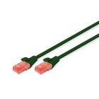 Патч-корд 0.5м, CAT 6 UTP, AWG 26/7, Cu, LSZH, green Digitus (DK-1617-005/G) U0595650