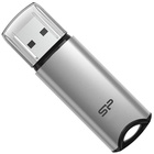USB флеш накопитель Silicon Power 64 GB Silicon M02 Aluminum Silver USB 3.2 (SP064GBUF3M02V1S) U0812321