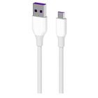 Дата кабель USB 2.0 AM to Micro 5P 1.0m Glow white 2E (2E-CCAM-WH) U0720433