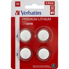 Батарейка Verbatim CR 2016 Lithium 3V * 4 (49531) U0587598