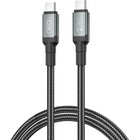 Дата кабель USB-C to USB-C NBQ264B-CC black XO (NB-Q264B-CC.black) U1071097