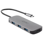 Концентратор Acer USB-C 7-in-1 3xUSB 3.2 + HDMI + USB-C + PD + SD gray (HP.DSCAB.018) U1128012