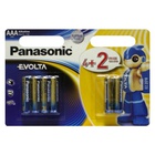 Батарейка PANASONIC AAA LR03 Evolta * 6(4+2) (LR03EGE/6B2F) U0224181