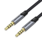 Кабель мультимедійний 3.5mm M to 3.5mm M 1.5m (4pin) gray Vention (BAQHG) U1179425