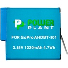Аккумулятор к фото/видео PowerPlant GoPro AHDBT-801 1220mAh (декодирован) (CB970377) U0546742
