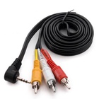 Кабель мультимедийный Jack 3.5mm male to 3RCA 90° EXTRADIGITAL (KBV1732) U0424652