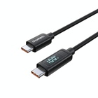 Дата кабель USB-C to USB-C 1.2m PD100W digital display silicone Choetech (XCC-1064) U1168825