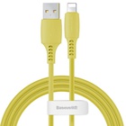 Дата кабель USB 2.0 AM to Lightning 1.2m 2.4A yellow Baseus (CALDC-0Y) U0578153