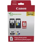 Картридж Canon PG-560/CL-561 BK+Color, + Photo Paper, Value Pack (3713C008) U1042400