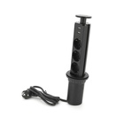 Мережевий фільтр живлення Voltronic 3 Роз, 2USB, 16А, 250V, 2м, Black (D06-FU03) U1192019