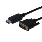 Кабель мультимедийный Display Port to DVI 24+1pin, 2.0m Digitus (AK-340301-020-S) U0039682