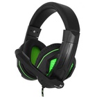 Наушники GEMIX N2 LED Black-Green Gaming U0340850