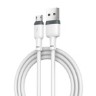 Дата кабель USB 2.0 AM to Micro 5P 1.0m 2.1A silicone white XO (NB208-M-WH) U1093060