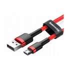 Дата кабель USB 2.0 AM to Micro 5P 1.0m Cafule 2.4A red+red Baseus (CAMKLF-B09) U0401594
