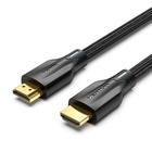 Кабель мультимедійний HDMI M to HDMI M 2.0m 8K cotton braided black Vention (AAUBH) U1125448