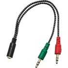 Перехідник XoKo AC-007 2x3.5-мм jack(F) - 3.5-мм 4pin jack(M) (XOKO AC-007) U0896061