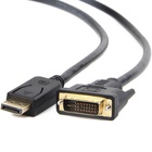 Кабель мультимедийный Display Port to DVI 24+1pin, 1.0m Cablexpert (CC-DPM-DVIM-1M) U0103742