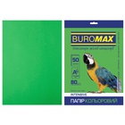 Бумага Buromax А4, 80g, INTENSIVE green, 50sh (BM.2721350-04) U0576833