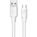 Дата кабель USB 2.0 AM to USB-C 1.0m 5A PVC white WUW (6972573331635) U1200594