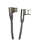 Дата кабель USB 2.0 AM to USB-C 1.0m 2.4A 90° corner gray XoKo (XK-CTC-001-GR) U1170330
