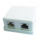 Розетка сетевая Cablexpert RJ45x2 FTP, cat.5e (NCAC-HS-SMB2) U0609317