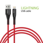 Дата кабель USB 2.0 AM to Lightning 1.2m CBRNYL1 Red Intaleo (1283126559471) U0808140
