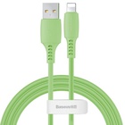 Дата кабель USB 2.0 AM to Lightning 1.2m 2.4A green Baseus (CALDC-06) U0578154