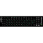 Наклейка на клавиатуру Grand-X 68 keys Cyrillic green, Latin white (GXDPGW) U0277517