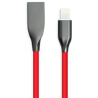 Дата кабель USB 2.0 AM to Lightning 1.0m red PowerPlant (CA911400) U0420702
