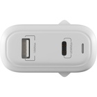 Зарядний пристрій Globex GaN 1xUSB + 1xUSB-C 65W FastPower white (GaN65WAC) U1144485