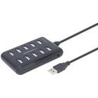 Концентратор Gembird USB 2.0 10 ports black (UHB-U2P10P-01) U0792380