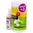 Універсальний чистячий набір Patron Screen wipes 100pcs F3-027 + Hand sanitizer 50ml (CS-PN-F3-050) U1085174