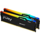 Модуль пам'яті для комп'ютера DDR5 128GB (2x64GB) 5600 MHz Beast RGB Kingston Fury (ex.HyperX) (KF556C36BBEAK2-128) U1095887