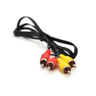 Кабель мультимедійний 2xRCA M to 2xRCA M 1.0m black Voltronic (14720) U1096008