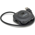 Концентратор VEGGIEG USB 2.0 to 4xUSB 0.3m black (V-U2405) U1098041
